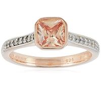 Esprit Damen-Ring Pico 925 Silber rhodiniert Zirkonia weiß Kissenschliff