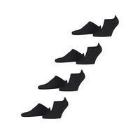 ESPRIT Damen Sneakersocken Active Basic Bundle W Sn Baumwolle kurz einfarbig 4 Paar, Schwarz Black 0010, 39-42