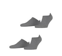 ESPRIT Damen Sneakersocken Active Basic Multipack W Sn Baumwolle kurz einfarbig 2 Paar, Grau Grey 0020, 39-42