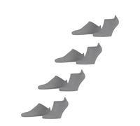 ESPRIT Damen Sneakersocken Active Basic Multipack W Sn Baumwolle kurz einfarbig 4 Paar, Grau Light Grey 0020, 39-42