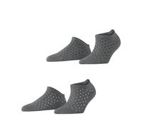 ESPRIT socks & tights - Esprit Fine Dot 2-Pack Damen light greymel. - Gr. - 36.5