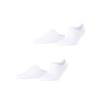 ESPRIT Damen Sneakersocken Fine Rhomb Multipack W Sn Baumwolle kurz gemustert 2 Paar, Mehrfarbig Weiß 0010, 39-42