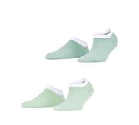 ESPRIT Damen Sneakersocken Fine Stripe Multipack W Sn Baumwolle kurz gemustert 2 Paar, Grün Sortiment 0140, 35-38