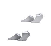 ESPRIT Damen Sneakersocken Fine Stripe Multipack W Sn Baumwolle kurz gemustert 2 Paar, Mehrfarbig Grey Mix 0010, 39-42