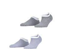 ESPRIT Damen Sneakersocken Fine Stripe Multipack W Sn Baumwolle kurz gemustert 2 Paar, Mehrfarbig Navy Blue Lilac 0020, 39-42