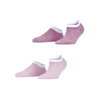 ESPRIT Damen Sneakersocken Fine Stripe Multipack W Sn Baumwolle kurz gemustert 2 Paar, Mehrfarbig Pink Mix 0170, 35-38