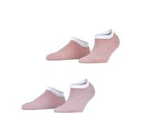 ESPRIT Damen Sneakersocken Fine Stripe Multipack W Sn Baumwolle kurz gemustert 2 Paar, Mehrfarbig Pink Red 0200, 39-42
