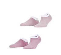 ESPRIT Damen Sneakersocken Fine Stripe Multipack W Sn Baumwolle kurz gemustert 2 Paar, Rosa Sortiment 0130, 39-42