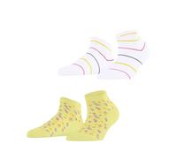 ESPRIT socks & tights - Esprit Flowers & Stripes 2-Pack Damen daffodil - Gr. - 36.5
