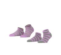 ESPRIT Damen Sneakersocken Mesh Stripe 2-Pack, Biologische Baumwolle, 2 Paar, Mehrfarbig (Sortiment 120), 35-38
