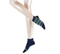 ESPRIT Damen Sneakersocken Mixed Stripe 2-Pack, Baumwolle, 2 Paar, Blau (Marine 6120), 35-38