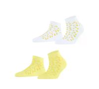 ESPRIT Damen Sneakersocken Playful Hearts 2-Pack W Sn Baumwolle kurz gemustert 2 Paar, Mehrfarbig Sortiment 0020, 39-42