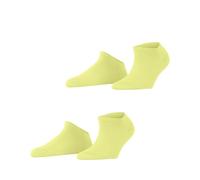 ESPRIT Damen Sneakersocken Uni Multipack W Sn Baumwolle kurz einfarbig 2 Paar, Gelb Daffodil 1253, 35-38