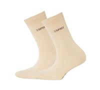 Esprit Tagessocken Crew Basic Uni (weiche Baumwolle) pink Damen - 2 Paar, Größe 35-38