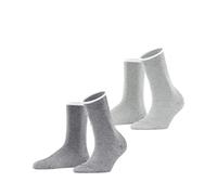 Esprit Socken Allover Stripe 2er-Pack Damen Baumwolle Anthrazit Größe 39-42