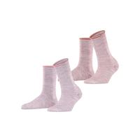 ESPRIT Damen Socken Allover Stripe Multipack W So Baumwolle gemustert 2 Paar, Mehrfarbig Pink Red 0230, 35-38
