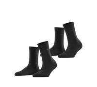 ESPRIT Damen Socken Basic Easy Multipack W So Baumwolle einfarbig 2 Paar, Grau Anthracite Melange 3080, 35-38