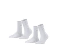 ESPRIT Damen Socken Basic Easy Multipack W So Baumwolle einfarbig 2 Paar, Weiß White 2000, 39-42