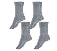 ESPRIT Damen Socken Basic Pure 4er Pack, Größe:39-42, Farbe:Light Greymel. (3390)