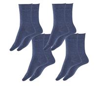 ESPRIT Damen Socken Basic Pure 4er Pack, Größe:39-42, Farbe:Navyblue m (6490)