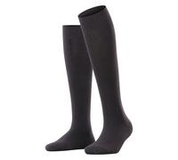 Esprit Damen Kniestrümpfe Pure mit geripptem Bündchen Schwarz Größe 35/38