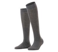Esprit Kniestrümpfe Pure – Baumwolle mit Komfortbund, geripptes Bündchen – Anthrazit Melange 39/42