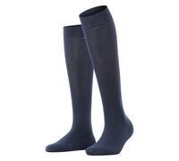 Esprit Kniestrümpfe mit gerippten Bündchen Modell 'Pure' in Marineblau, Größe 35/38
