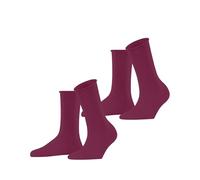 ESPRIT Damen Socken Basic Pure Multipack W So Baumwolle einfarbig 2 Paar, Rosa Pink Berry 8544, 39-42