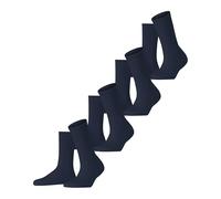ESPRIT Damen Socken Basic Tennis Multipack W So Baumwolle einfarbig 4 Paar, Blau Space Blue 0050, 39-42