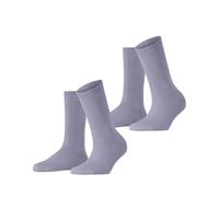ESPRIT Damen Socken Cloud Multipack W So Baumwolle einfarbig 2 Paar, Blau Blue Fog 6850, 39-42