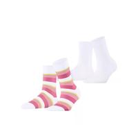 Esprit Crochet Stripe – 2er-Pack – Damen – Größe 35–38