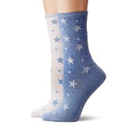 ESPRIT Damen Socken Dots & Stars 2-Pack, Baumwolle, 2er Pack, Mehrfarbig (Sortiment 60), 35-38 (UK 2.5-5 Ι US 5-7.5)
