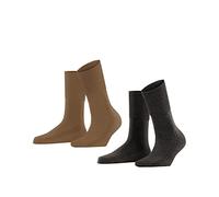 Esprit Damen Socken Easy Rib 2-Pack, Baumwolle Lyocell, 2 Paar, Mehrfarbig (Sortiment 50), 35-38