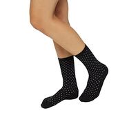 ESPRIT Damen Socken Fine Dot Multipack W So Baumwolle gemustert 2 Paar, Schwarz Black 3000, 39-42
