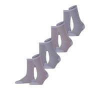 ESPRIT Damen Socken Fine Line Multipack W So Baumwolle gemustert 4 Paar, Lila Purple 0060, 39-42