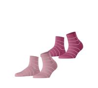 ESPRIT Damen Socken Fine Line Multipack W Sso Baumwolle gemustert 2 Paar, Rosa Sortiment 0090, 35-38