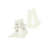 ESPRIT Damen Socken Flower Rib 2er Pack 39|40|41|42