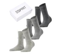 Esprit Damen Socken Solid Mix 3-Pack, Nachhaltige biologische Baumwolle Lyocell, 3 Paar, Mehrfarbig (Sortiment 20), 35-38
