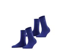 Esprit Tagessocken Crew Basic Uni (weiche Baumwolle) deepblau Damen - 2 Paar, Größe 39-42