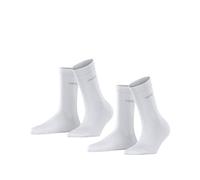 Esprit Damen Socken Uni Multipack Baumwolle einfarbig 2 Paar Weiß 35-38