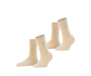 Esprit Damen Socken Uni SO 2P 18531-4011 35-38 Cream