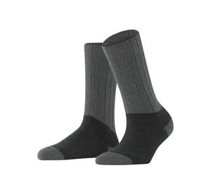 ESPRIT Damen Socken Vibrance W So Wolle Kaschmir einfarbig 1 Paar, Grau Black Melange 3264, 39-42