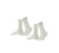 Esprit Socken Basic Pure 2er Pack – hoher Baumwollanteil – Off-White (2040) 35-38