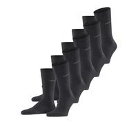 ESPRIT Damen Solid M Baumwolle Einfarbig Socken, Grau Anthracite Melange 3080-O, 40-46 EU