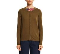 ESPRIT Damen Strickjacke 990cc1i311, 350/Khaki Green, L