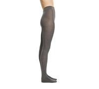ESPRIT Damen Strumpfhose Plain W Ti Baumwolle Wolle einfarbig 1 Stück, Grau Light Grey Melange 3390-O, 42-44
