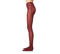 ESPRIT Damen Strumpfhosen Cotton, Baumwollmischung, 1 Stück, Rot (Barolo 8526), Größe: 38-40