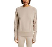 ESPRIT Damen Sus Ls Bk Open Sweatshirt, Beige, XL EU