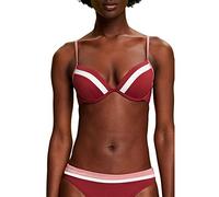 ESPRIT Damen Tayrona Beach Rcs Pad.plunge Bikini, Dark Red, B EU
