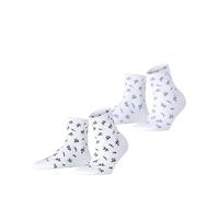 Esprit Damen Kurzsocken Twig W SSO Baumwolle gemustert 2er Pack Weiß 0030 35-38